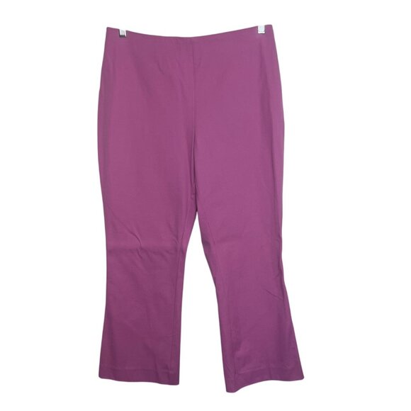 A New Day Kick Flare Pants Womens 14R Pink New Highest Rise Stretch - Picture 1 of 9